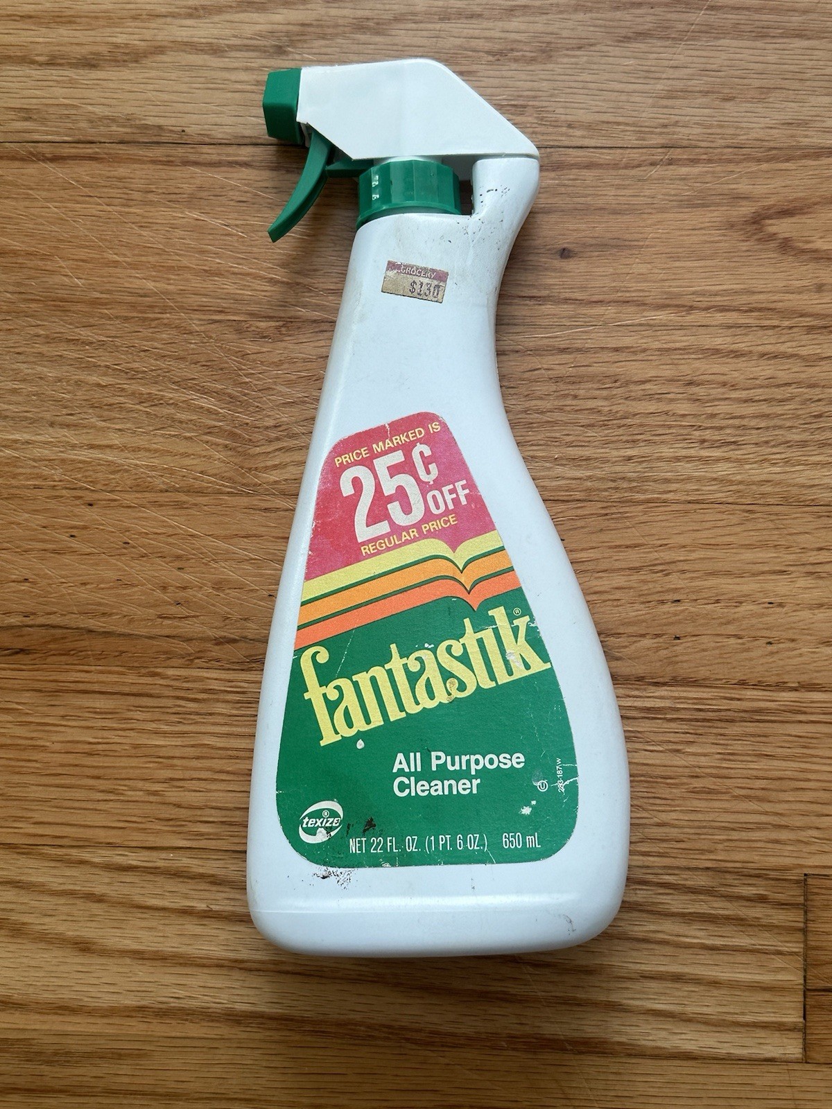 Vintage Fantastic All Purpose Cleaner Empty Spray Bottle Mov