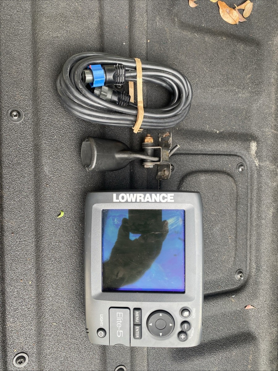 Lowrance Elite 5 DSI GPS fish finder fishfinder chart plotter Elite-5  Working | eBay