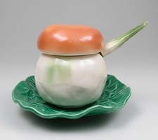 Ivos Pacetti Albisola salsiera mostardiera vintage non usata (anni '30 - '50)