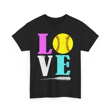 Love Softball Sports Lovers Softball Players Women Men T-Shirt