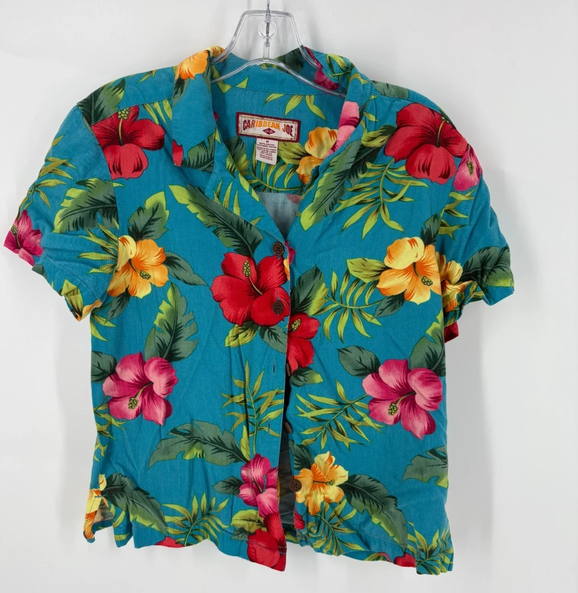 Another Sun - Chemise hawaïenne à manches courtes pour Femme - Bleu