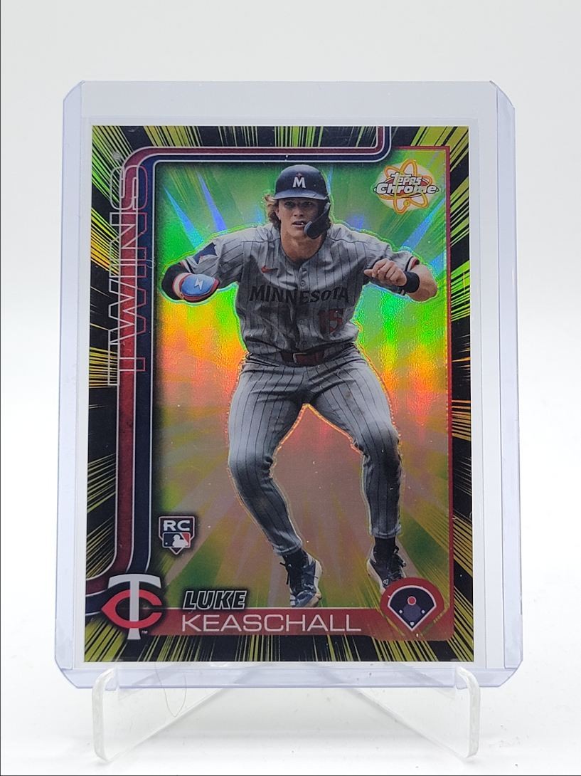 LUKE KEASCHALL 2025 TOPPS CHROME UPDATE RADIATING ROOKIES SSP RC Q3967