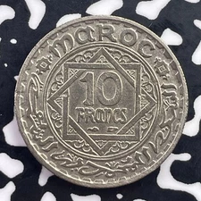AH 1366 (1947) Morocco 10 Francs Lot#C5770