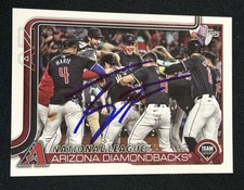 Tim Tawa Signed 2025 Topps Series 2 Arizona Dbacks Team Card Autographed Auto