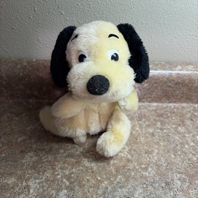 VTG 1973 R DAKIN Drooper Puppy Dog Cream Black Plush 11 