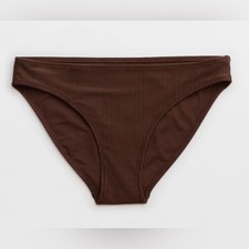 NWT Aerie Full Coverage Bikini Bottom in Cocoa Brown - Size S