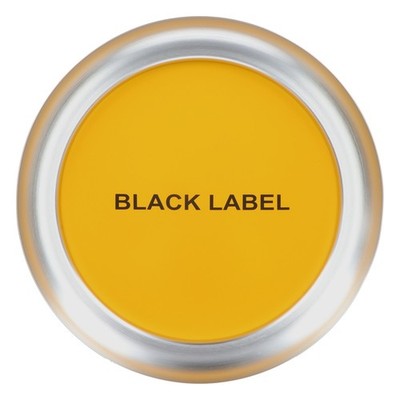 Johnnie Walker Whisky Tablett Serviertablett Vollmetall Black Label gelb