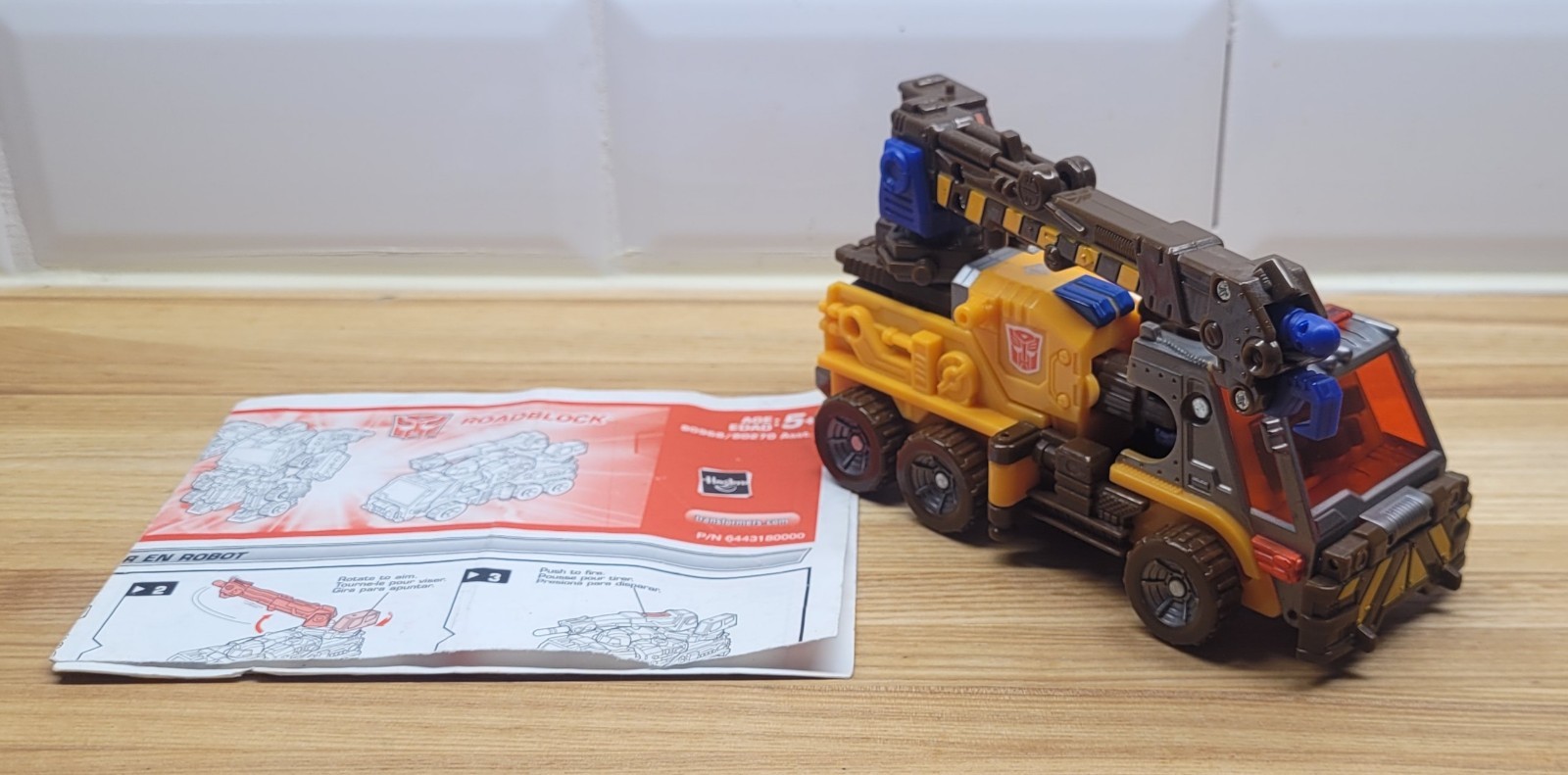 Roadblock Deluxe Class Transformers Energon Hasbro Missing Visor W/ Instructions