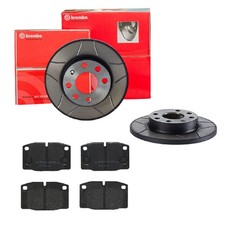BREMBO BREMSSCHEIBEN Ø236MM + BREMSBELÄGE VORNE FÜR OPEL CORSA A KADETT D E 