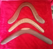 VINTAGE COLLECTION X 3 ABORIGINAL BOOMERANGS
