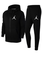 Men's Jordan Black Tracksuit Set - Zip Hoodie  Joggers Athletic Streetwear