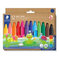 Staedtler 329 C12 ST Noris Junior Fibre-Tip Pens, Assorted Colours