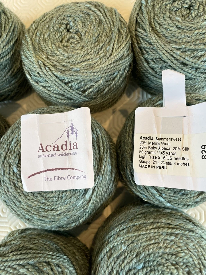 Fibre Co Acadia in Summersweet, 8 ball lot - Image 4 of 4