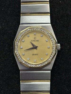 Concord Mariner SG 18K Gold Steel Two Tone Diamond Ladies