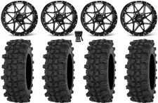 ITP Tornado 14" Wheels Black 28" ACP Tires Yamaha YXZ1000R