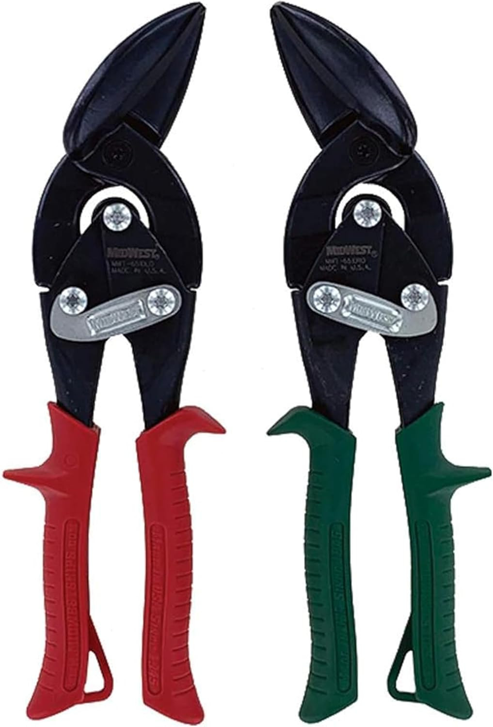 MIDWEST Blackout Series Aviation Snip - Left and Right Cut Offset Tinner Shears,