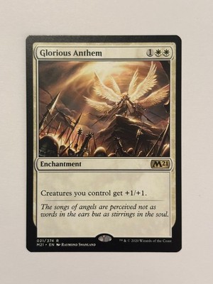 Glorious Anthem Core Set 2021 Magic the Gathering Card