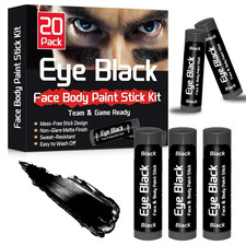 20 Pack Eye Black Stick for Sports, Anti-Glar...