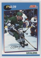 1991-92 Score Canadian Bilingual Paul Cyr #413 0b3