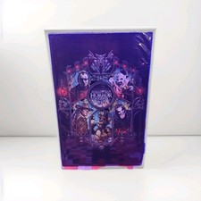 Universal Halloween Horror Nights HHN 2025 Stained Glass Multi IP Poster 17x11