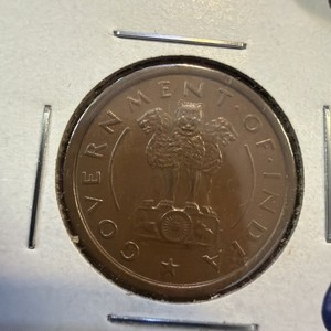 INDIA.  1 PICE, 1952 B.  F7644