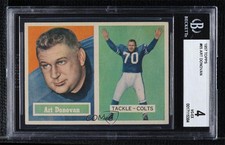 1957 Topps Art Donovan #65 BGS 4 HOF 0q3
