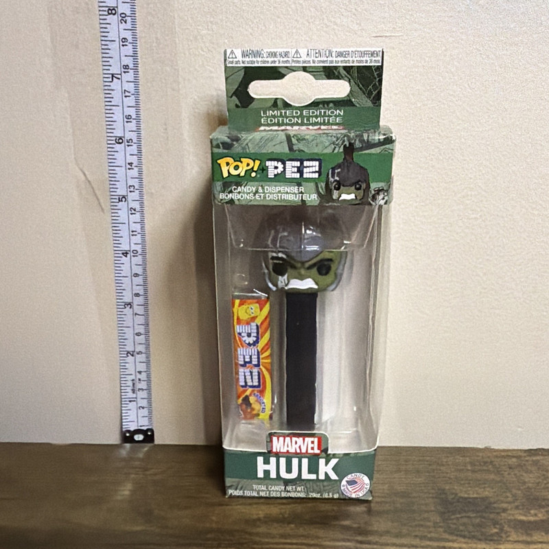 Funko Pop! PEZ Marvel Hulk Limited Edition Candy & Dispenser