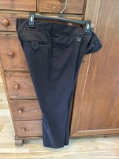 Dolce & Gabbana Men’s Pants Size 50 Made In Italy Black With Shadow Stripe