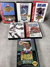 Sega Genesis Sports Lot 6 Games Tested Working Baseball Basketball