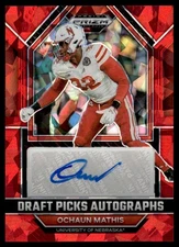 2023 - Ochaun Mathis Rookie Auto Nebraska Cornhuskers #DPA-OCM