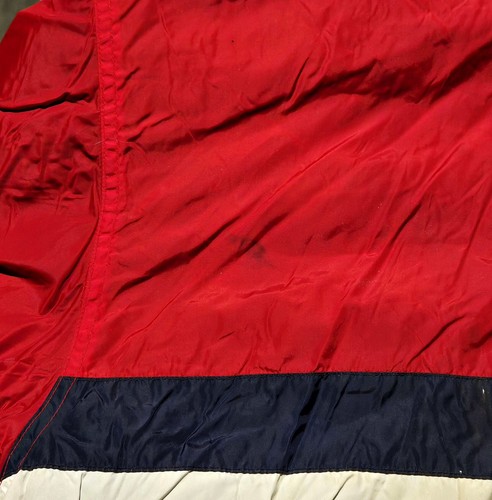 Vintage Tommy Hilfiger Segeljacke Flag 2X Color Block Kapuze 1/4 Zip Fleece gefüttert - Bild 12 von 12