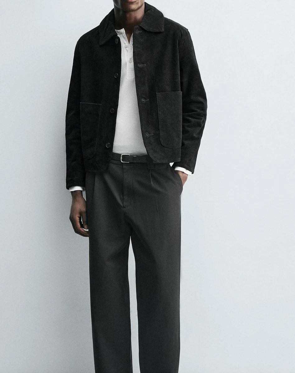 Zara Coats, Jackets & Vests for Suede Outer Shell Men for sale | eBay