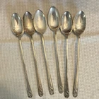 Intl. Spring Glory Sterling Silver (.925)  Tea Spoon Set of 6 182g or 5.41 ASW