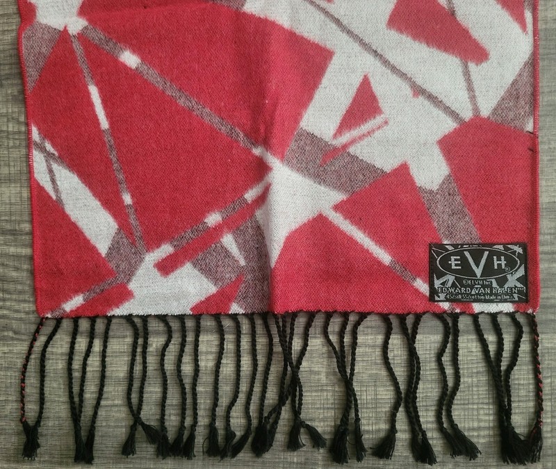 *NEW*AUTHENTIC EDWARD VAN HALEN SIGNATURE FASHION SCARF Silk/Cotton Blend-Rare!
