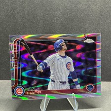2025 Topps Chrome #144 Ian Happ Raywave Refractors