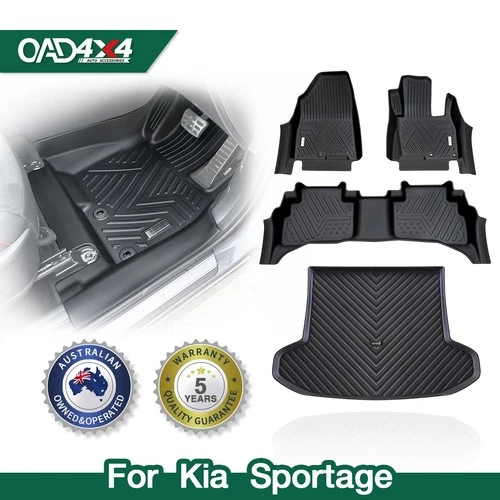 5D Car Floor Mats Boot Liner Set for KIA Sportage NQ5 Series 2021-2025