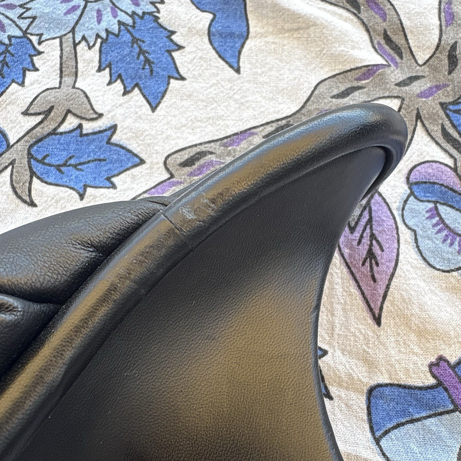 Balenciaga Paris Black Knotted Slip On Mule Heel Strappy Sandal, EU 37.5 FLAW thumbnail 10