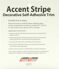 Solid Stripe for Auto Truck Boat - 3mil Vinyl - 1/2" x 50' - Black