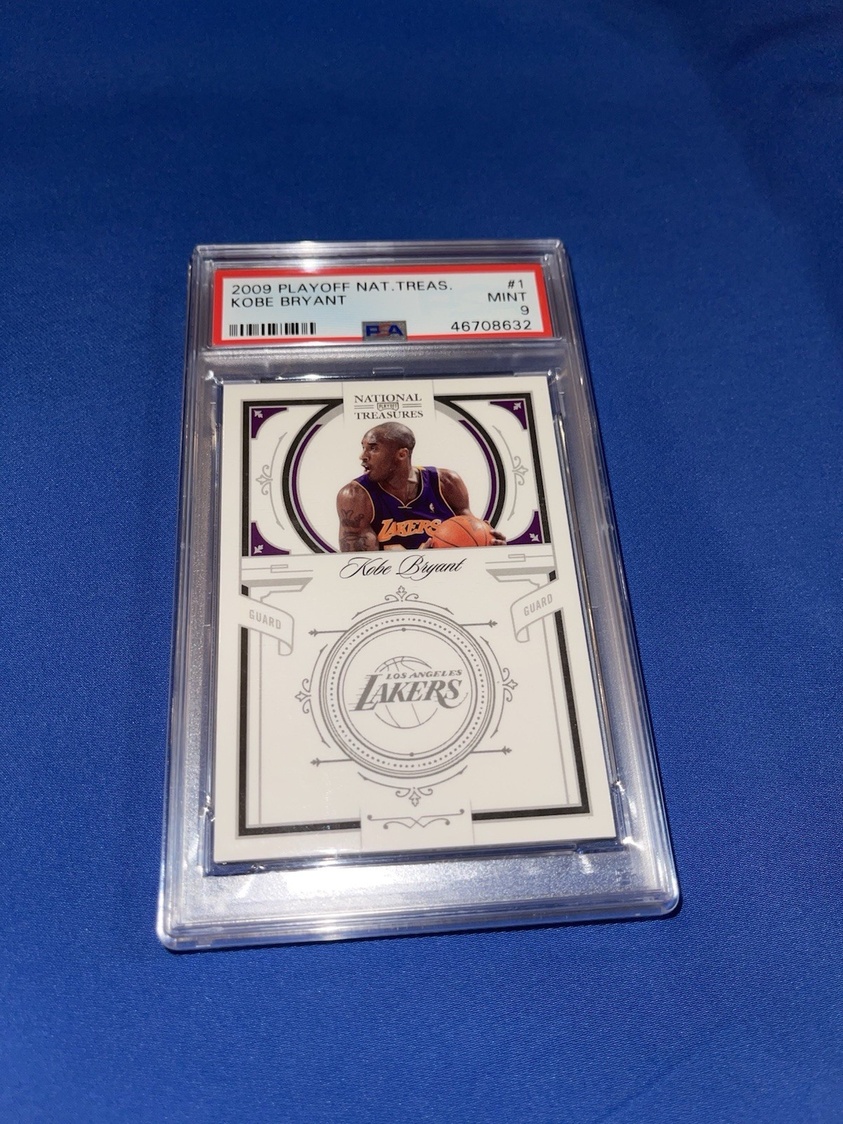 2009 Playoff National Treasures #1 Kobe Bryant /99 PSA 9 Low Pop Rare Non-auto