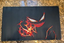 Gengar Black Mouse Pad - Pokemon Gengar Orange Desk Mat - Gengar Mat 24x14 New