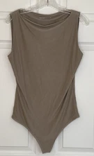 Abercrombie & Fitch Soft Bodysuit Tan Size Large