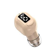 Single Invisible Bluetooth Earbuds Smallest Tiny Hidden Headphones for Beige