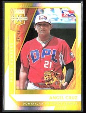 Angel Cruz 2021 Panini Elite Extra Edition Prime Numbers Gold /24 #194 Dominican