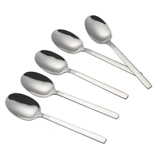 Dinner Spoon 7.8 Inch Stainless Steel Cutlery Metal Tableware Set 12 PCS