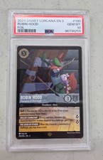 Lorcana Robin Hood, Champion of Sherwood 190 FOIL PSA 10 GEM MINT 96738259