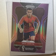 Serial Numbered /199 Panini Prizm FIFA World Cup Qatar Eric García Spain #221