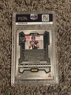 Cj C.j. Stroud 2023 Prizm Orange Disco #339 Psa 9 | eBay