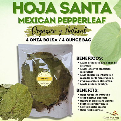 Hoja Santa Hierba Santa Live Root Beer Plant 4 oz -113g - Inflamación estomacal 