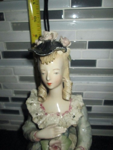 VTG Cordey Figurine Large Bust 10" VICTORIAN LACED DRESS COLLAR - Picture 2 of 12
