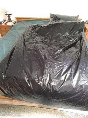 shiny nylon Bettwäsche set Shiny PVC,Wet Look NEU Lack Retro glossy nylon - Bild 8 von 16